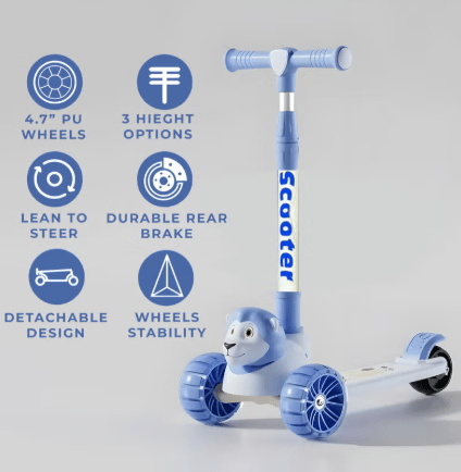 Kids Scooty Blue ST766/S1159 - Colorland Toys