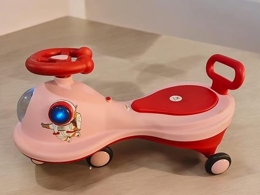Kids Swing Car Pink/Red MN067 - Colorland Toys