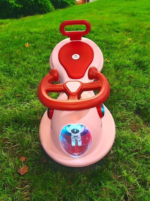 Kids Swing Car Pink/Red MN067 - Colorland Toys