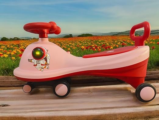 Kids Swing Car Pink/Red MN067 - Colorland Toys