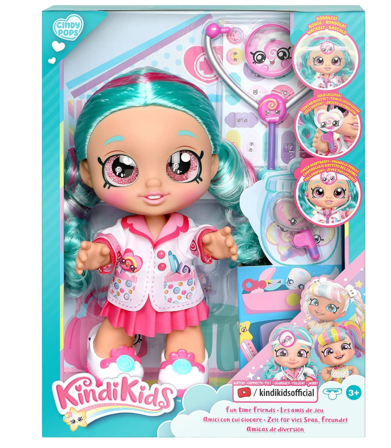 Kindi Kids Fun Time Doll 10inch - Dr Cindy Pops 50036 — image 1