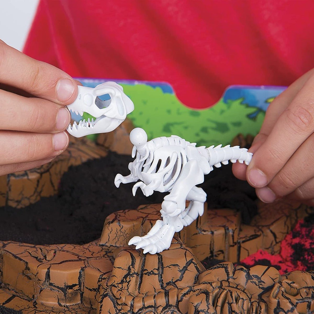 Kinetic Sand Dino Dig Playset with 10 Hidden Dinosaur Bones 6055874 - Colorland Toys
