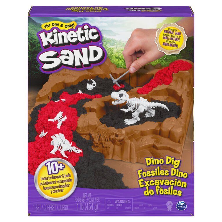 Kinetic Sand Dino Dig Playset with 10 Hidden Dinosaur Bones 6055874 — image 1