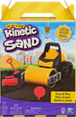 Kinetic Sand Pave & Play Construction Set with Toy Truck, 8oz Black Sand
