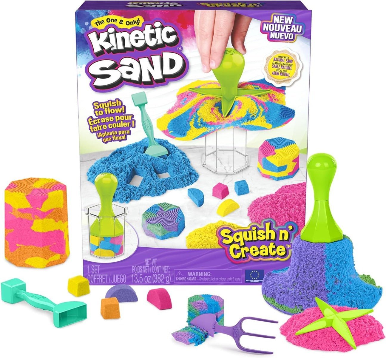 Kinetic Sand Squish N' Create 6065527 - Colorland Toys
