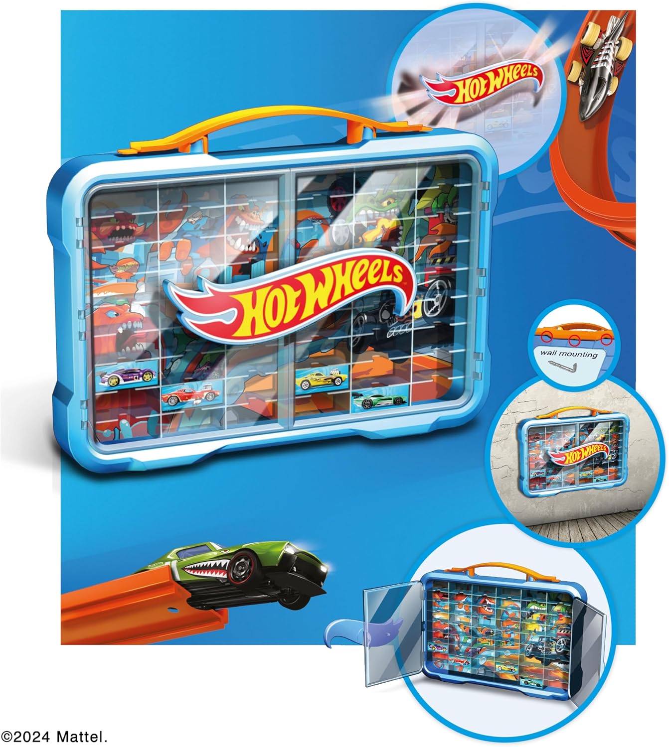 Klein Hot Wheels Collector's Case With Illuminated Hot Wheels Logo 2408 - Colorland Toys