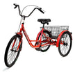 Knolly 20 Inch Three Wheel with Basket Red