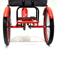 Knolly Three Wheel Bicycle 12 Inch Double Seat Red - Colorland Toys