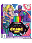 Kaleidoscope Neon Colouring: Comic Art