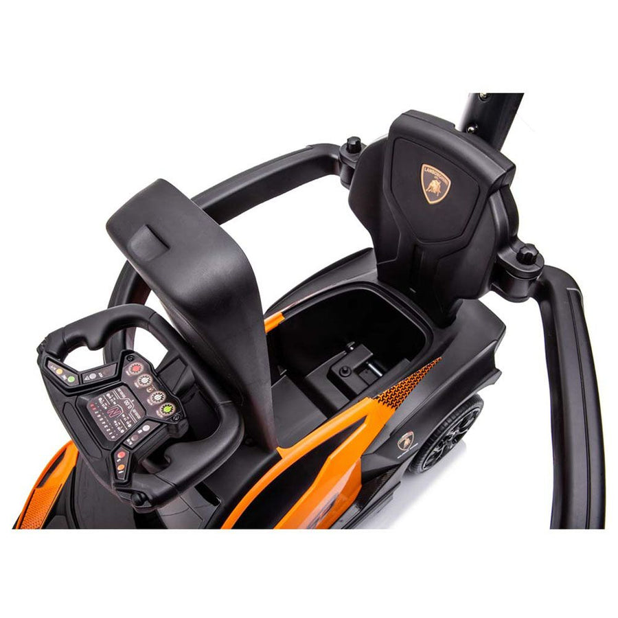 Lamborghini Essenza SC V12 Ride-on Car with Handle Orange 661 B10021 — image 4