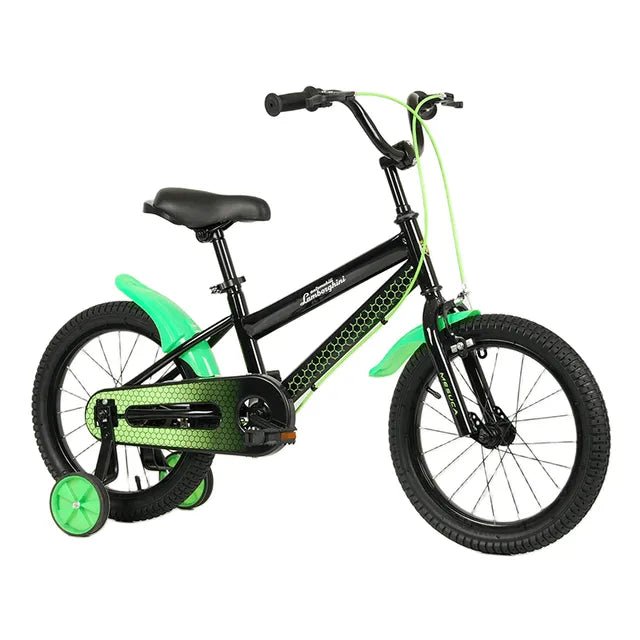 Lamborghini Kids Bicycle 12 Inch Black/Green LBK013-GRS — image 1