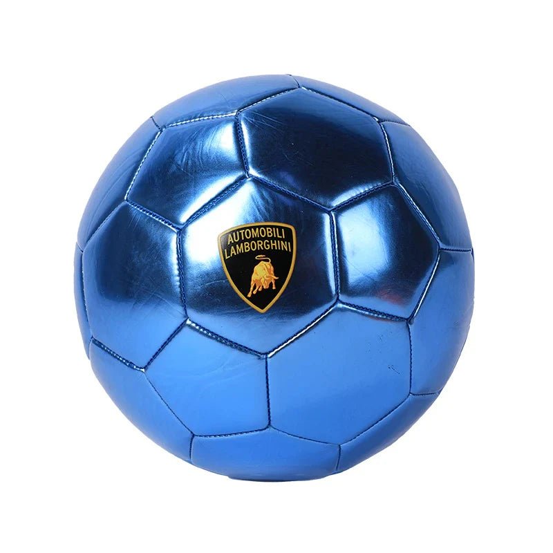 Lamborghini Metallic PVC Soccer Ball No. 5 - Blue LFB771-5B — image 1