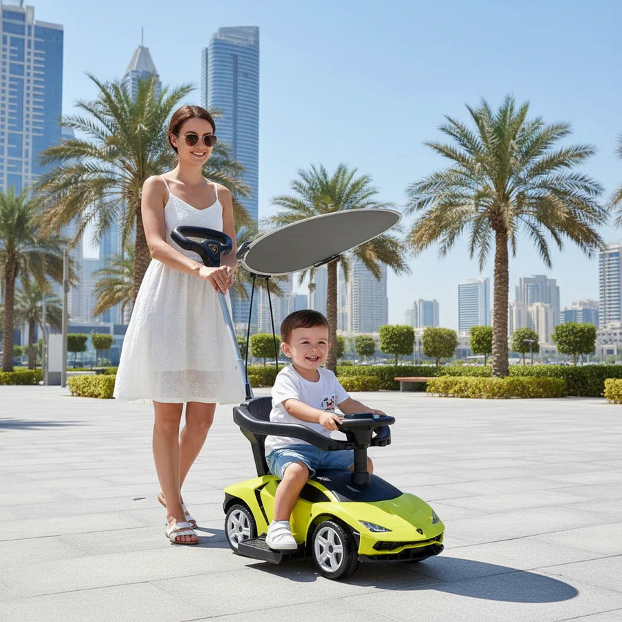Lamborghini Pushing Car with Handle and Shade Green 3726C/3726AC — image 2