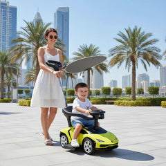 Lamborghini Pushing Car with Handle and Shade Green 3726C/3726AC - Colorland Toys