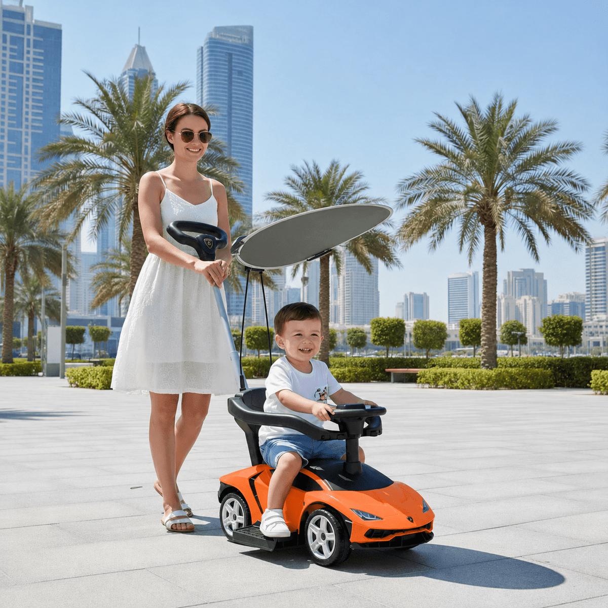 Lamborghini Pushing Car with Handle and Shade Orange 3726C/3726AC — image 2