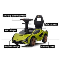 Lamborghini Sian FXP37 Ride-On Green 996 - Colorland Toys