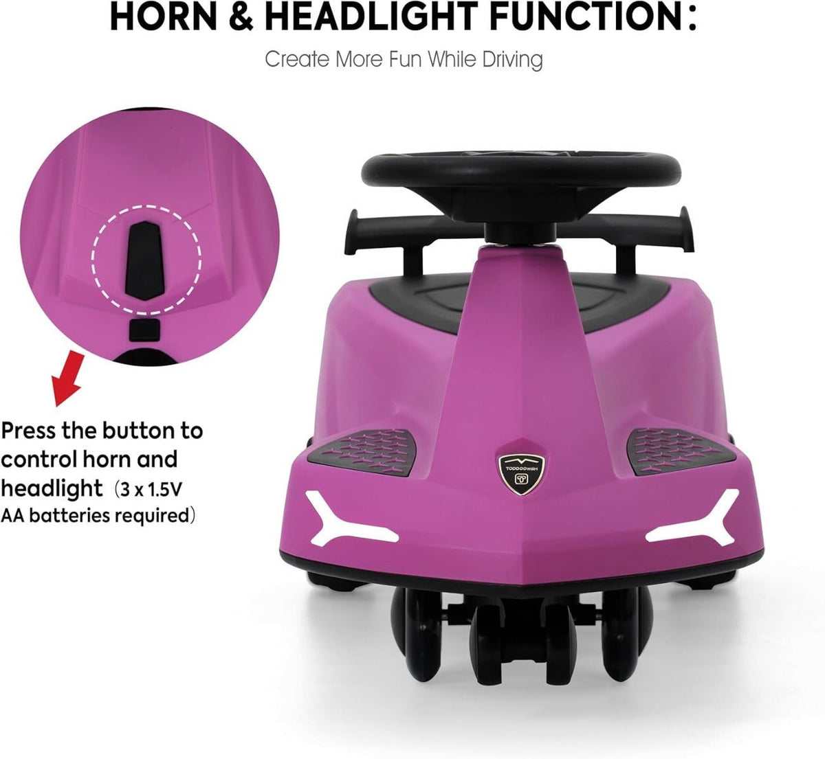 Lamborghini Swing Car Purple — image 4