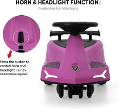 Lamborghini Swing Car Purple - Colorland Toys