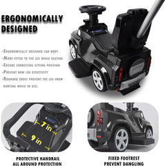 Land Rover Defender 90 Push Car Black - Colorland Toys