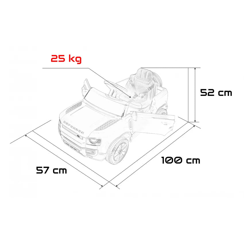 Land Rover Defender Licensed Ride On Car 12V Black QLS-8626 — image 8