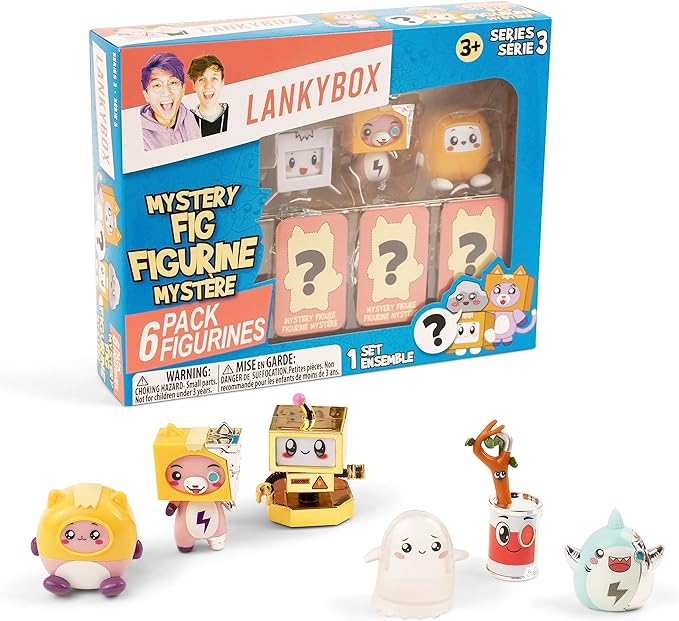 LankyBox Series 3 Mystery Figures Pack of 6 BON - 20026 - Colorland Toys