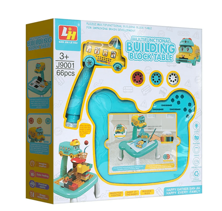 Le Hai Multifunctional Building Block Table J9001 - Colorland Toys