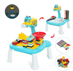 Le Hai Multifunctional Building Block Table J9001 - Colorland Toys
