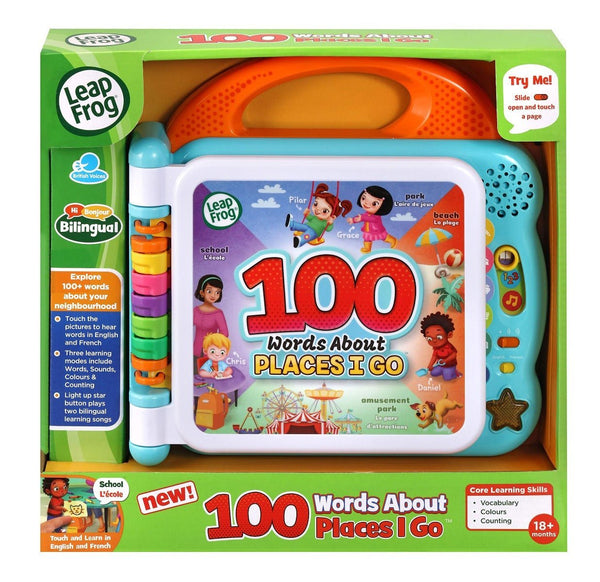 LeapFrog 100 Words About Places I Go Book Bilingual 80-613043