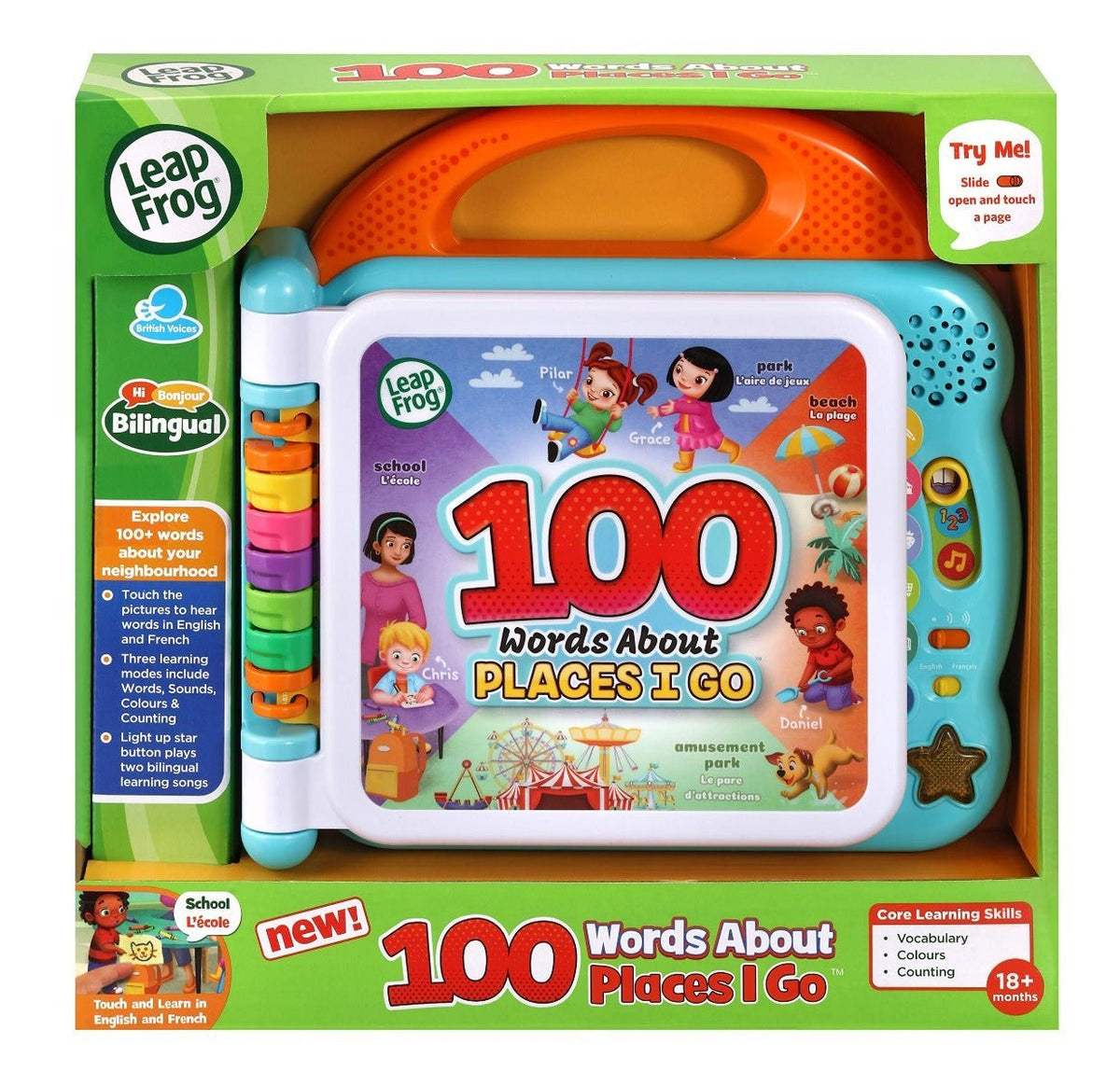 LeapFrog 100 Words About Places I Go Book Bilingual 80 - 613043 - Colorland Toys