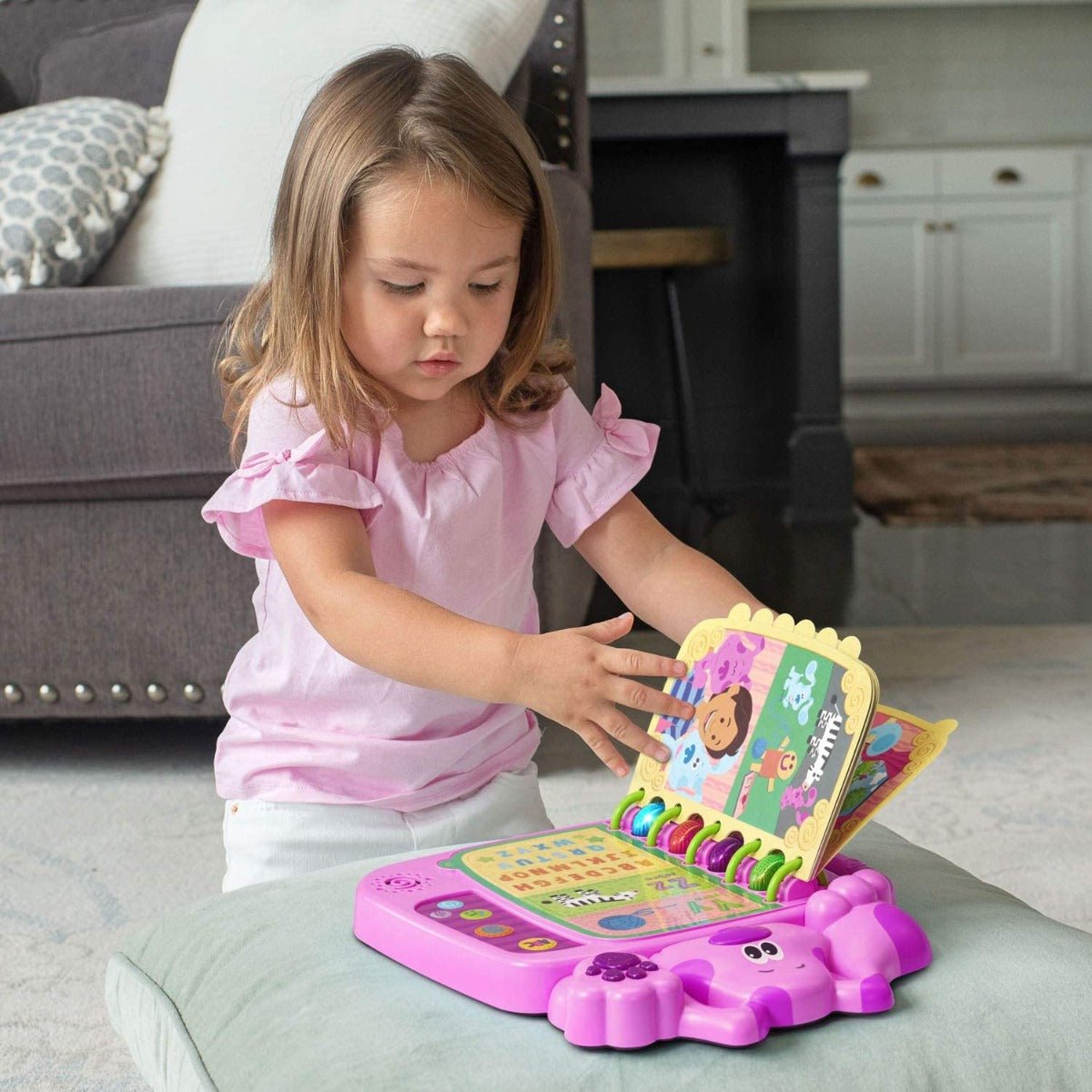 LeapFrog Blue's Clues and You Skidoo Into ABCs Book Magenta 80 - 610653 - Colorland Toys