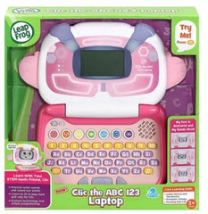 Leapfrog Clic the ABC - 123 Laptop - Pink 80 - 615153 - Colorland Toys