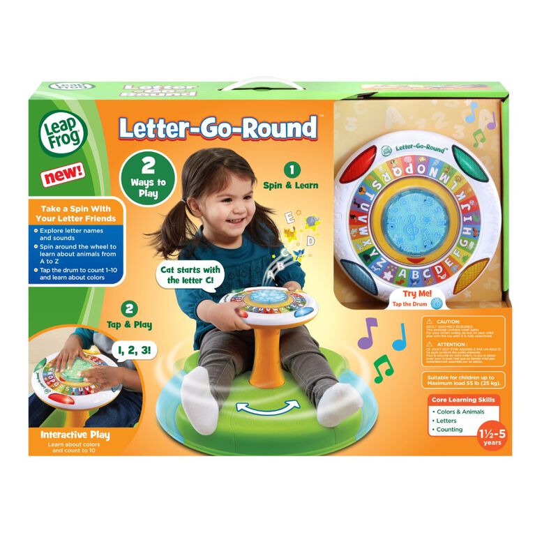 لعبة LeapFrog Letter-Go-Round Spin and Learn 80-614303