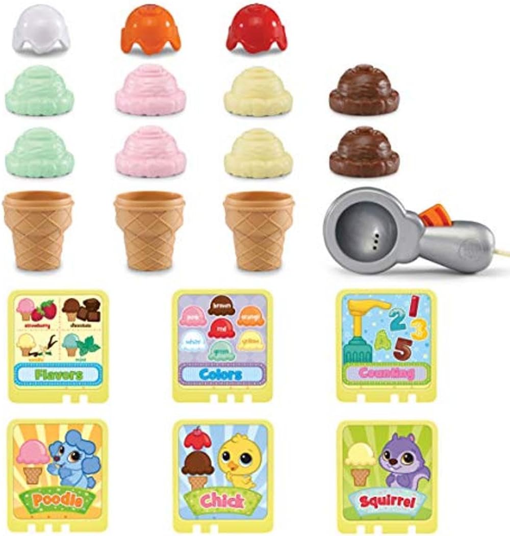Leapfrog Scoop & Learn Ice Cream Cart 80 - 600703 - Colorland Toys