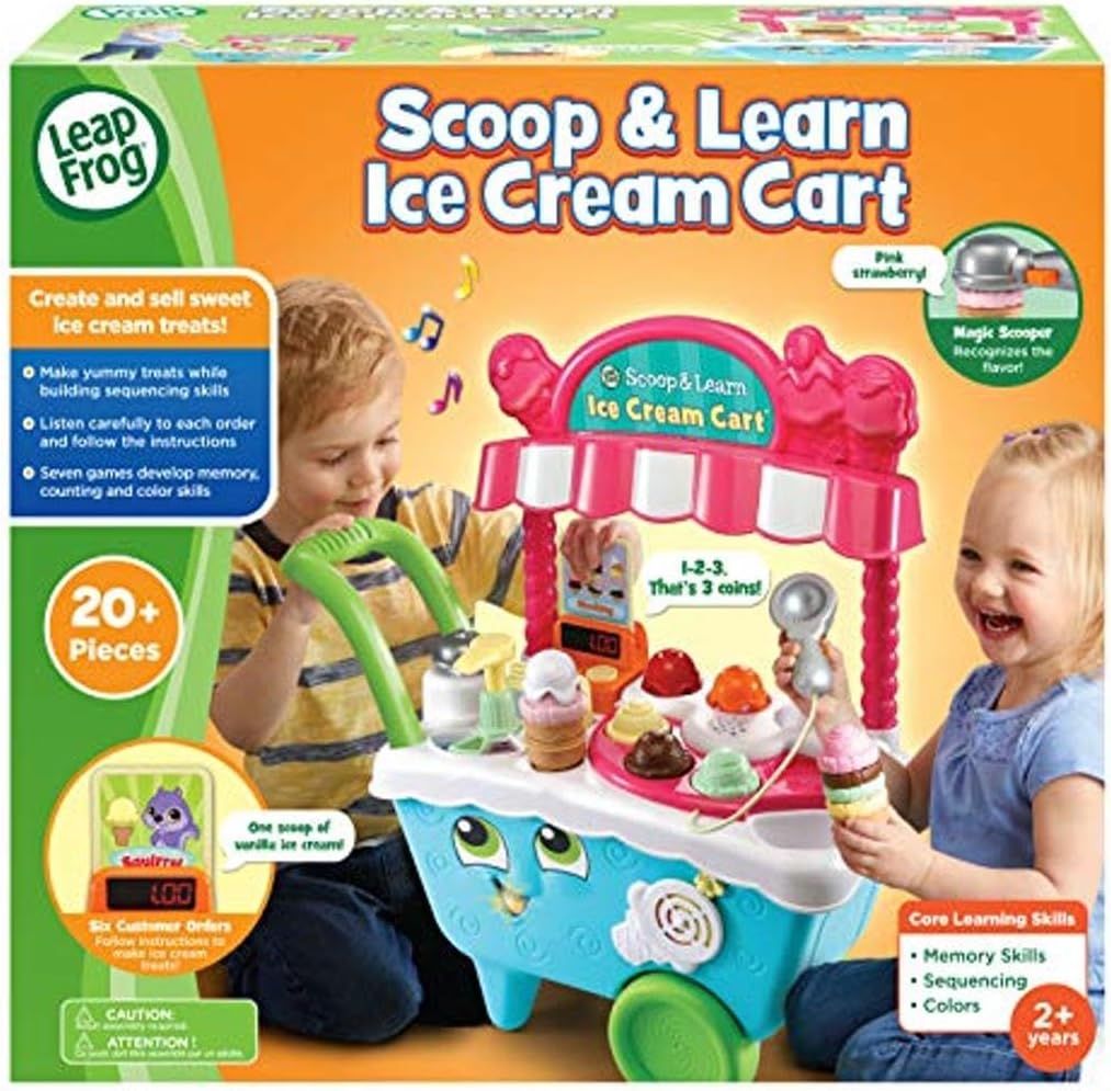 Leapfrog Scoop & Learn Ice Cream Cart 80 - 600703 - Colorland Toys