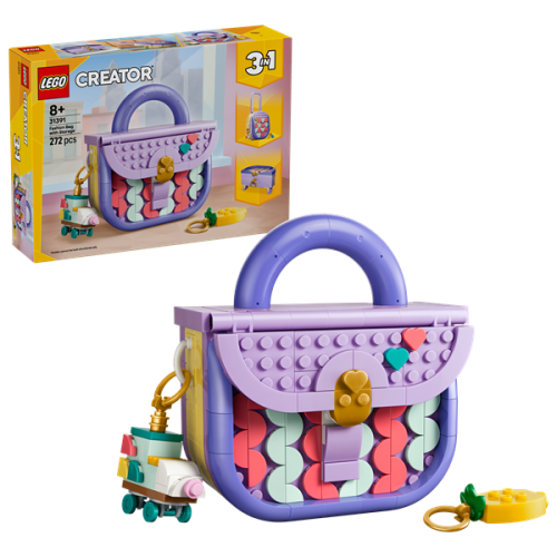 LEGO 31391 Art Fashion Bag with Storage – 3 in 1 Set for Kids 8+