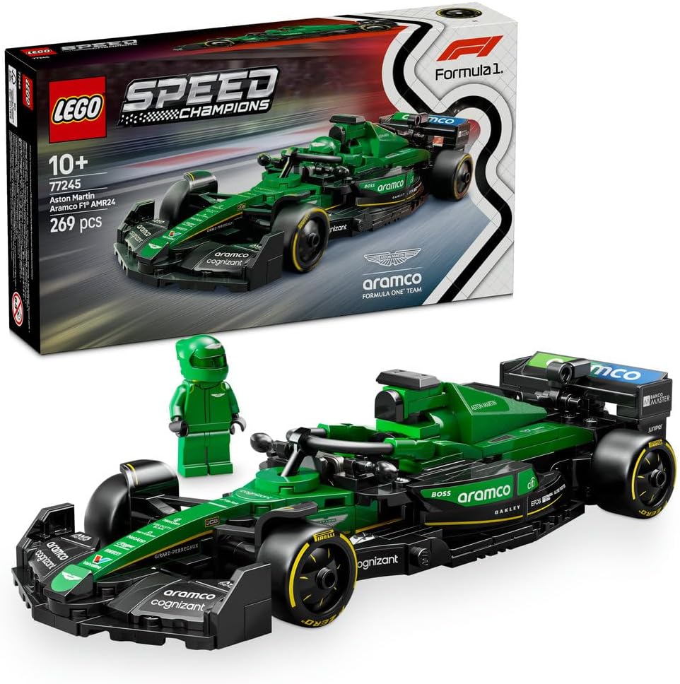LEGO Aston Martin Aramco F1 AMR24 Race Car 77245 - Colorland Toys