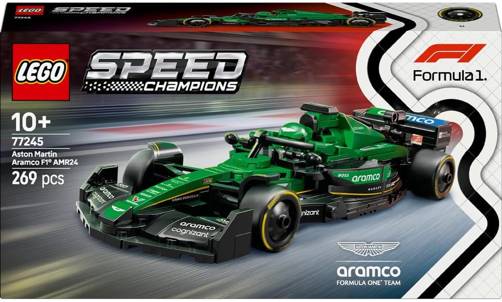 LEGO Aston Martin Aramco F1 AMR24 Race Car 77245 - Colorland Toys