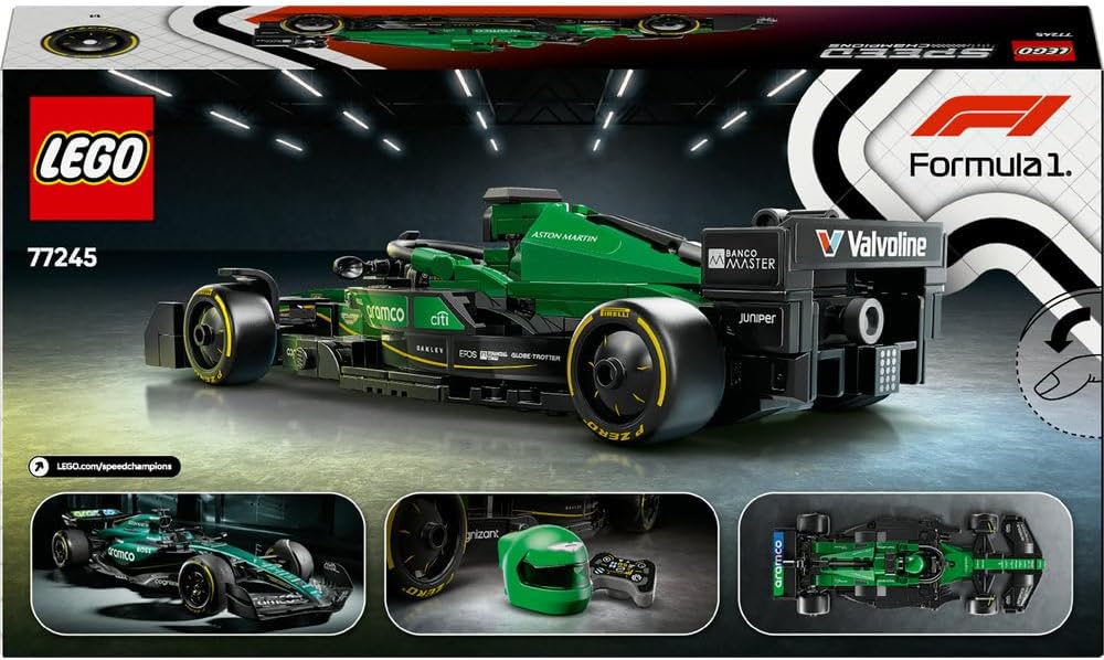LEGO Aston Martin Aramco F1 AMR24 Race Car 77245 - Colorland Toys