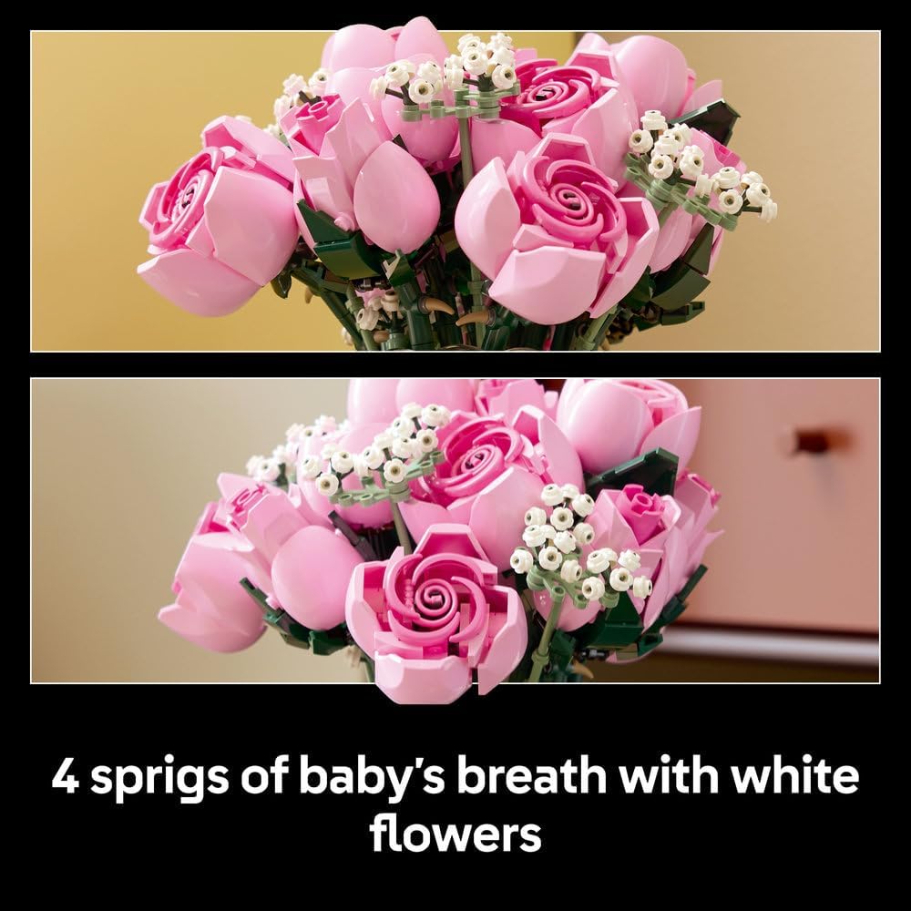 LEGO Botanicals Bouquet Of Pink Roses 10374 — image 9