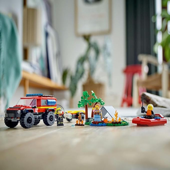Lego City 4x4 Fire Truck With Rescue Boat — image 3