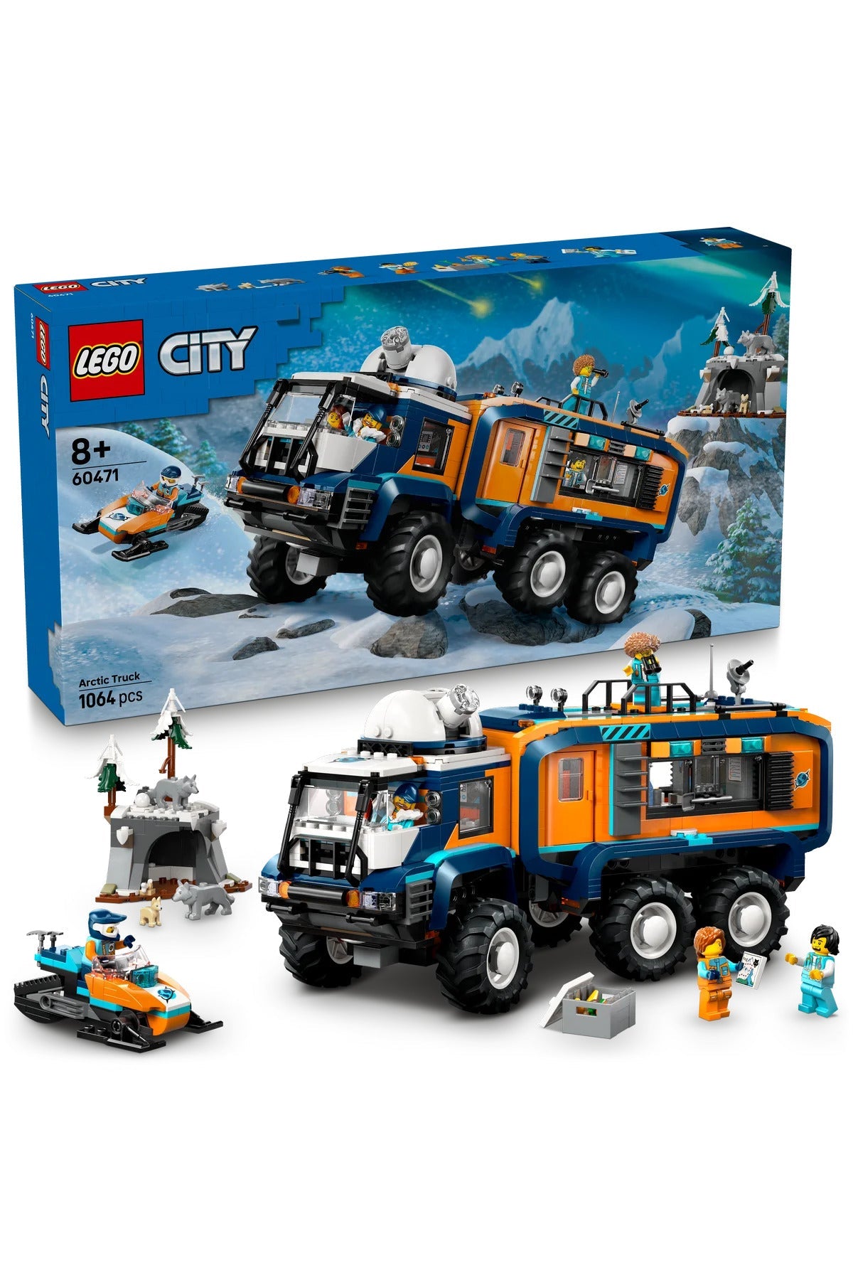 LEGO City Arctic Explorer Science Lab Truck (1064 Pieces) — image 1