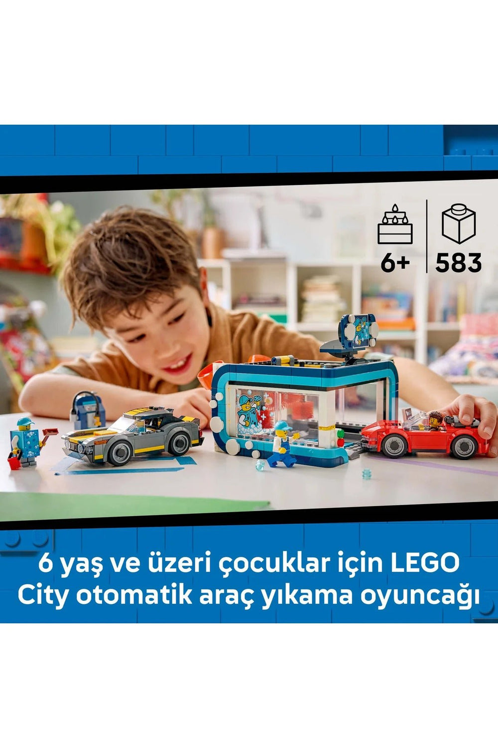 LEGO City Automatic Car Wash 60497 Toy Construction Set (583 pcs) - Colorland Toys
