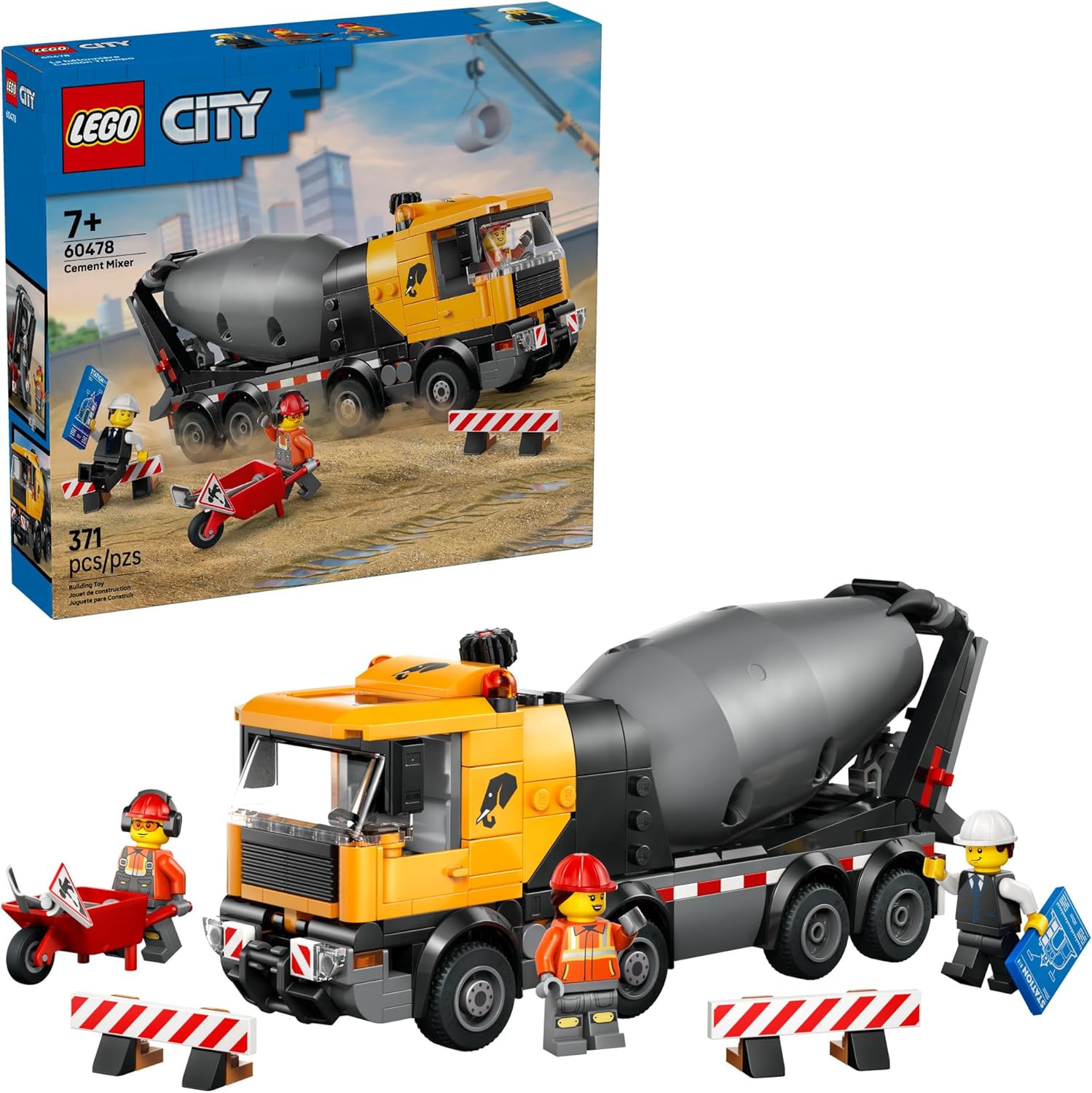 LEGO City Cement Mixer 60478 - Colorland Toys