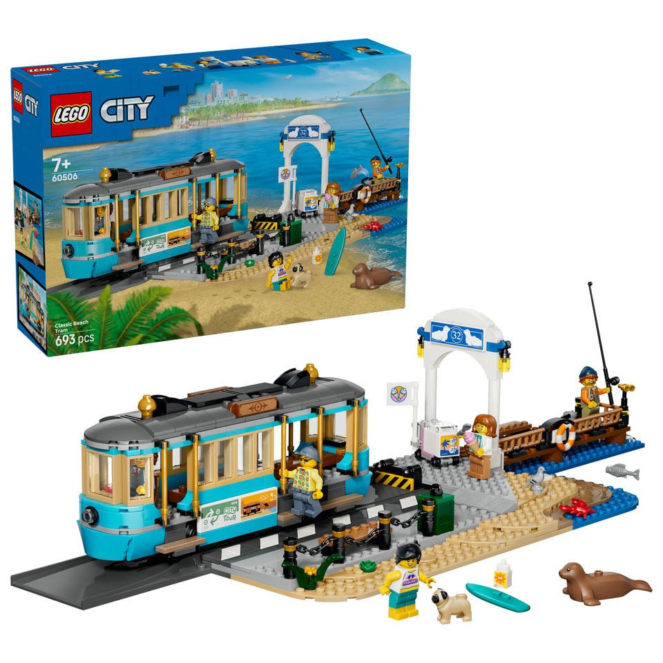 LEGO City Classic Beach Tram 60506 Building Set - Colorland Toys