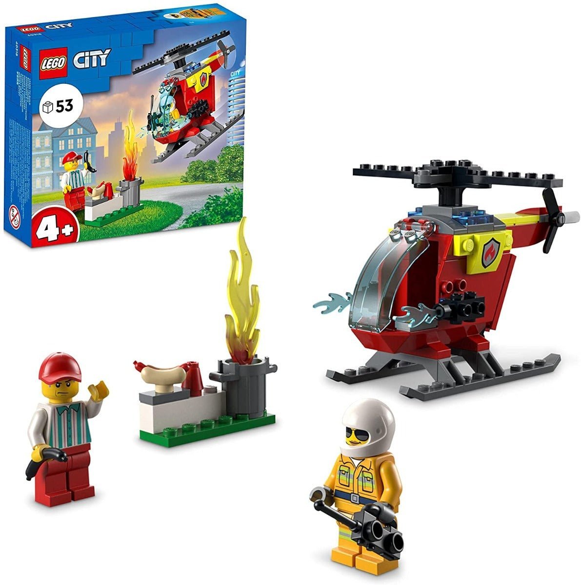 LEGO City Fire Helicopter 60318 - Colorland Toys