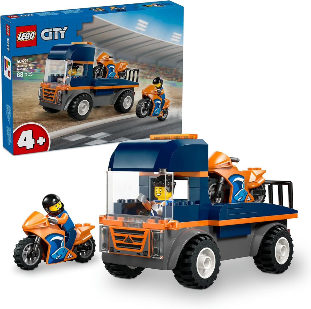 LEGO City Motorcycle Transporter 60491 - Colorland Toys