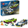 Lego City Police Car And Muscle Car Chase