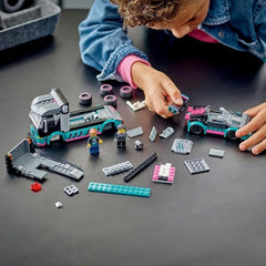 Lego City Race Car And Car Carrier Truck - Colorland Toys