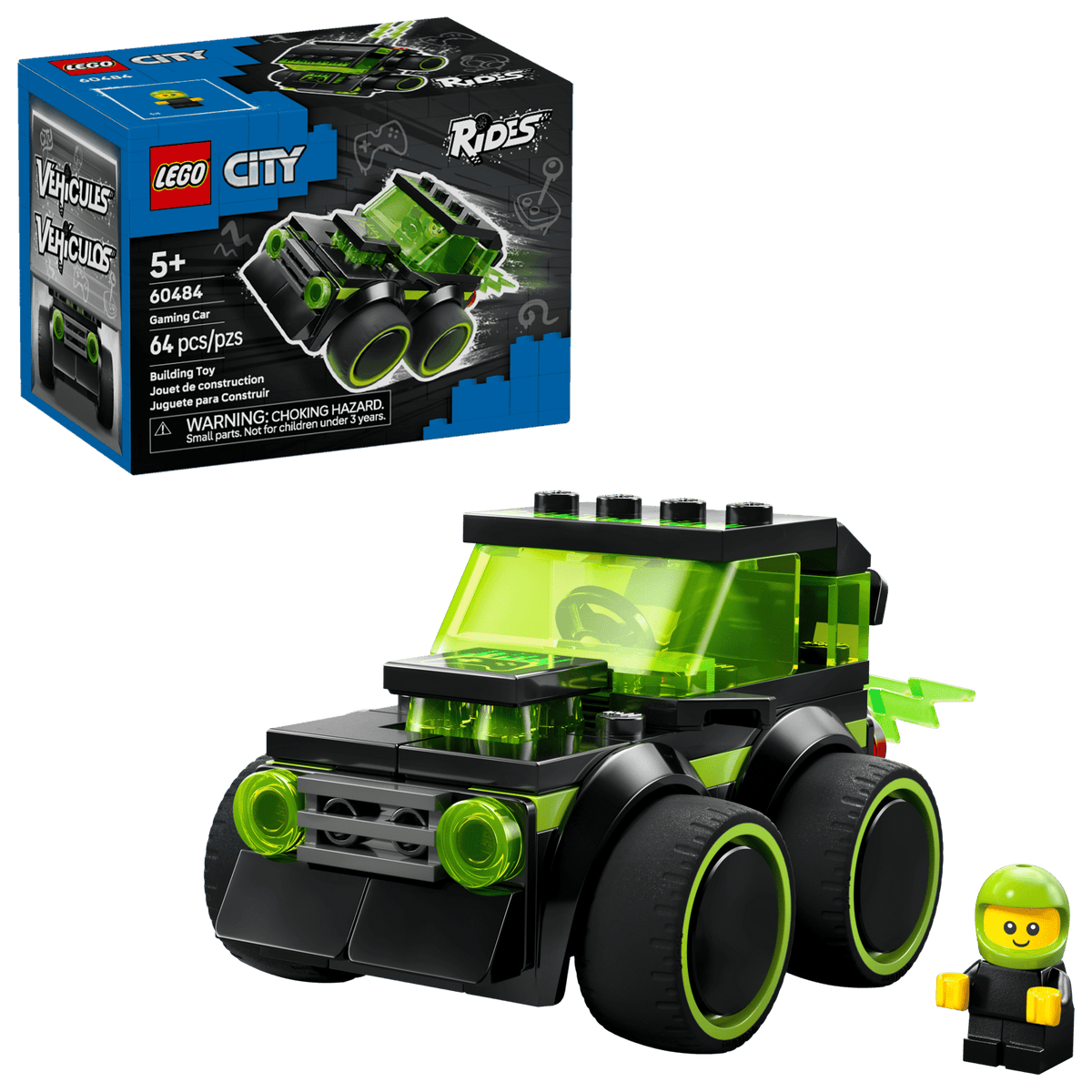 LEGO City Rides - Gaming Race Car 60484 — image 1