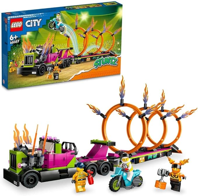 LEGO City Stunt Truck & Ring of Fire Challenge 6425788/60357 - Colorland Toys